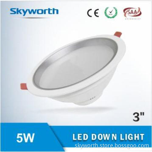 3“ LED Down Light 5W 3 year warranty